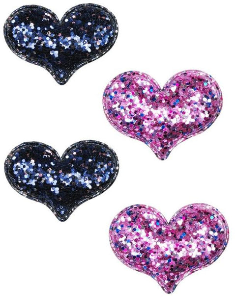 Sparkle Glitter Heart Hairclip