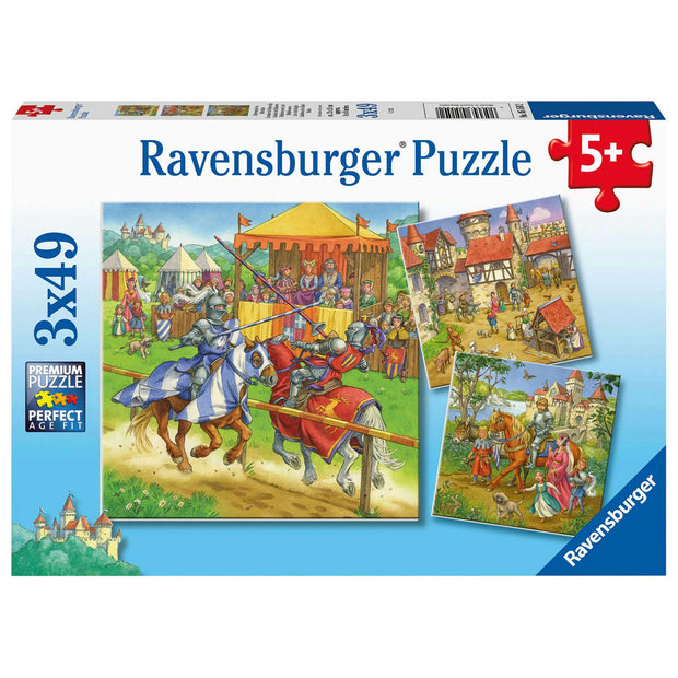 3 x 49pce Life Of The Knight Puzzles