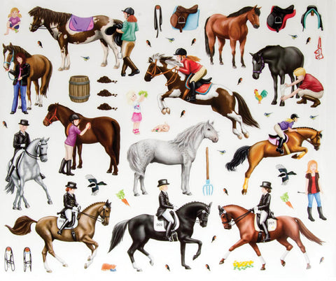 Create Your Happy Horses Sticker Book