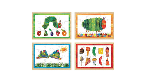 The Very Hungry Caterpillar 4 in 1 Wooden Jigsaw Puzzle