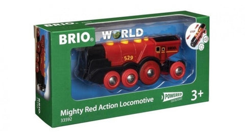 Battery Powered Mighty Red Locomotive