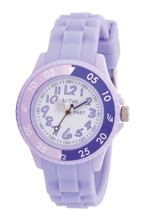Watch -  Lavender with spin dial and silicone numbers