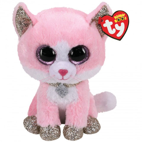 Beanie Boo Med Fiona Cat Pink