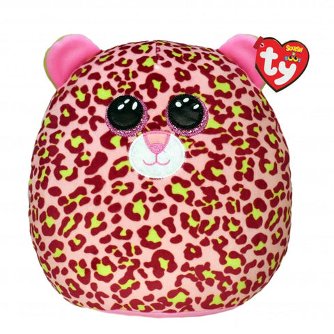 Squish a boo 10"Lainey Pink Leopard
