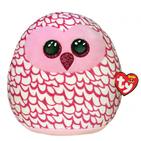 Squish a boo 10" Pinky pink Owl