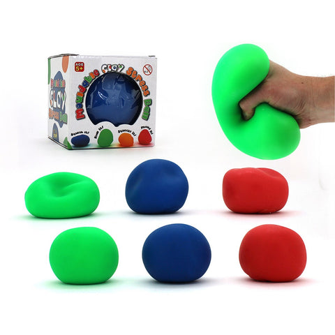 Mouldable Clay Ball - Large asst colours