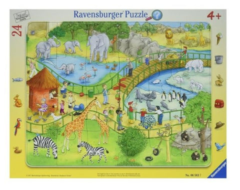 Tray Puzzle 24Pce  - Fun at the zoo