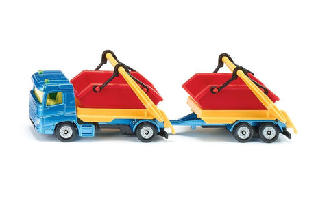 Truck with 2 x Skips and trailor