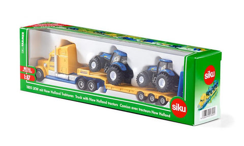 Truck with 2 New Holland Tractors 1805