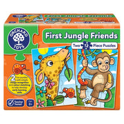First Jungle Friends 2 x 12Pce Jigsaw puzzles