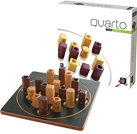 Quarto Wooden Strategy Game - Mini