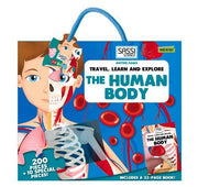 200 Pieces Travel, Learn and Explore the Human Body Shaped Puzzle