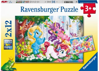 2x12pce Unicorns at Play Puzzles