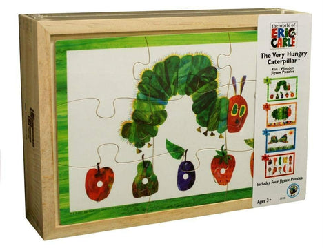 The Very Hungry Caterpillar 4 in 1 Wooden Jigsaw Puzzle