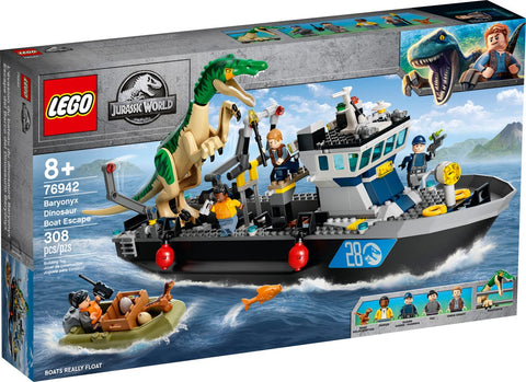Jurassic World Baryonyx Dinosaur Boat Escape