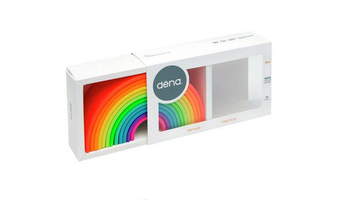Dena Toys 12pce silicone rainbow set - Neon