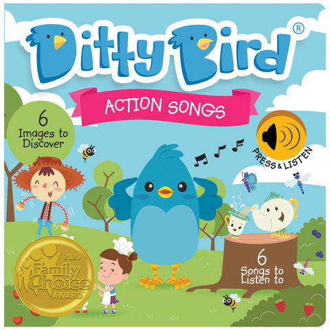 Ditty Bird Action Songs - Board Book