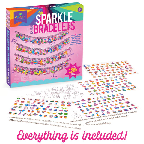 DIY Sparkle Charm Bracelets