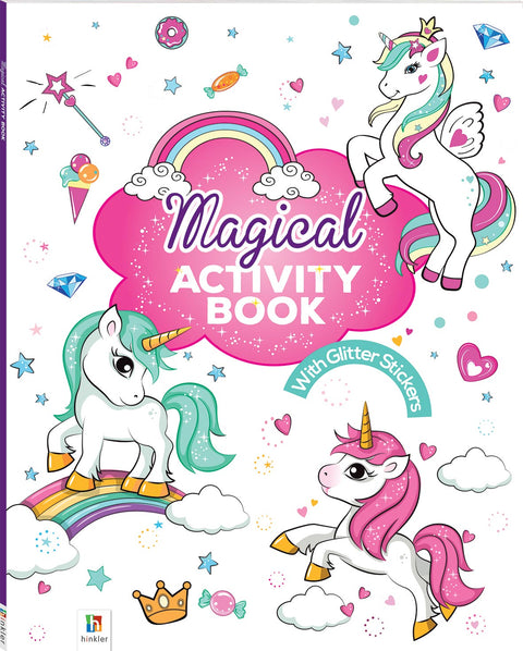 Unicorn activity and glittery sticker book