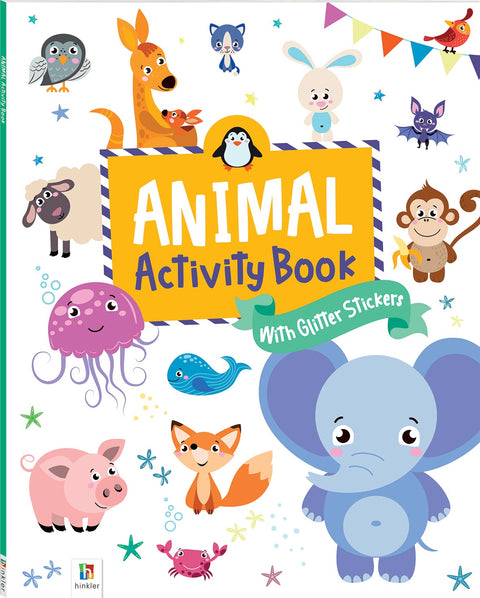 Animal activity and glittery sticker book