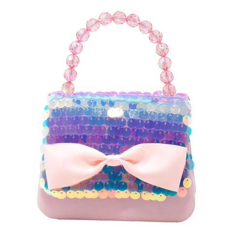 Ballet Bow Sequin Handbag