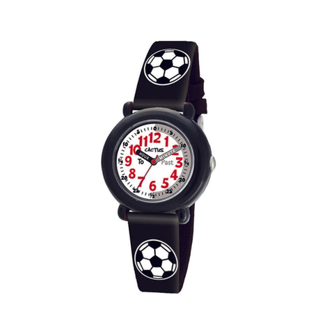 Watch- black soccer time teacher 113-M01