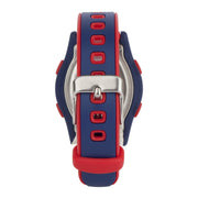 Watch Digital -Smooth lines - Navy and red