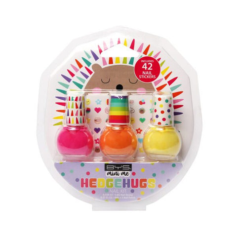 Mini Me 3 x Nail Polish and Stickers - Hedgehugs