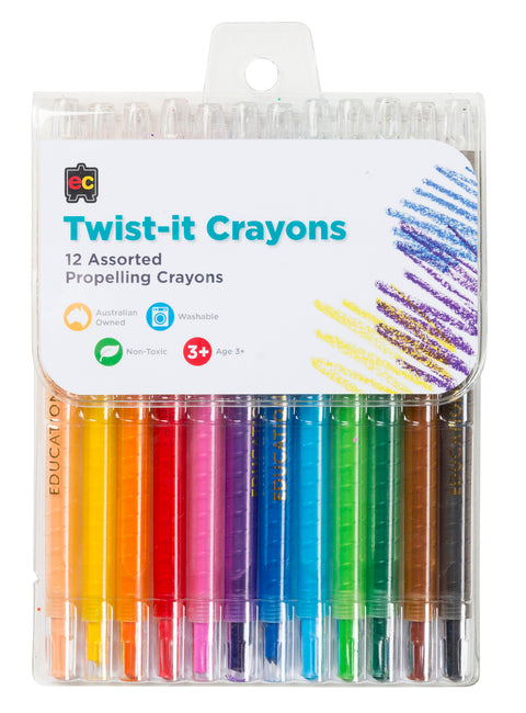 Crayons Twist up 12 pack