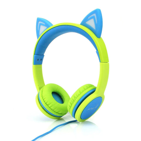 Cactus Light Up Headphones For Kids- Green