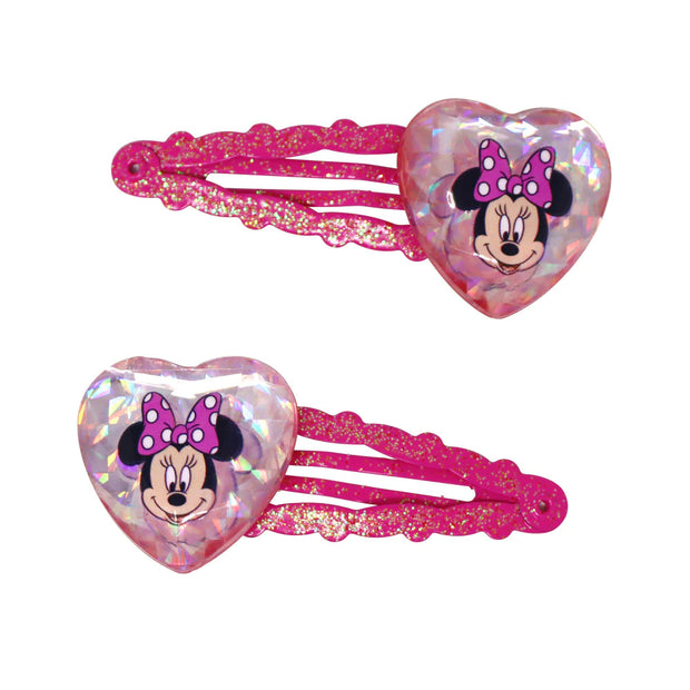 Disney Minnie Mouse Heart Snap Hairclips
