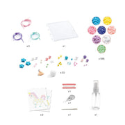 Artistic Aqua Beads Collage - Unicorn