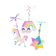Artistic Aqua Beads Collage - Unicorn