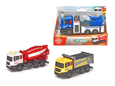 City Workers Light and Sound Trucks Asst