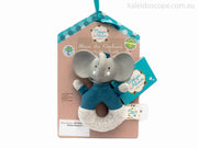 Alvin the Elephant Natural Latex Ring Rattle