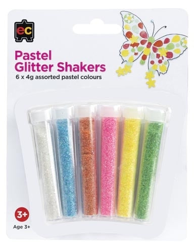 Pastel Glitter Shakers 6pack