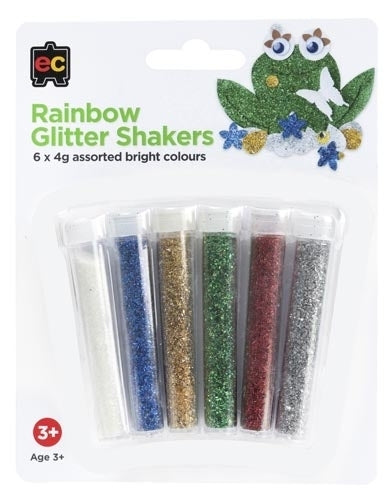 Rainbow Glitter Shakers 6pack