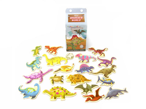 Magnetic Dinosaur World in Milk Carton