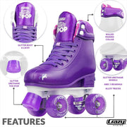Rollerskates  Glitter Pop 12-2  Purple