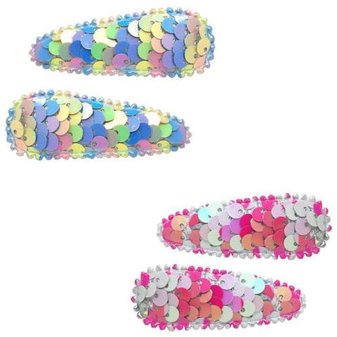 Mermaid Sequin Snap Clips