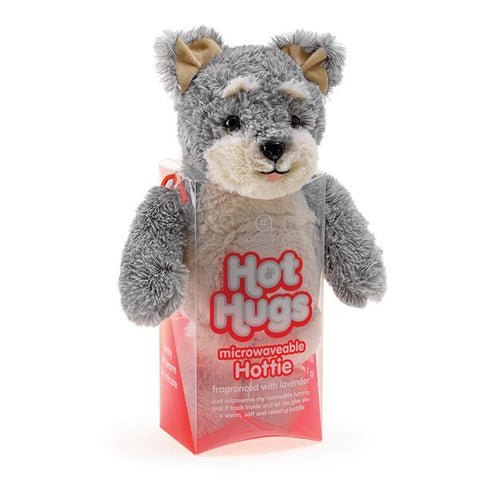 Hot Hugs Microwaveable Hottie - Grey Dog