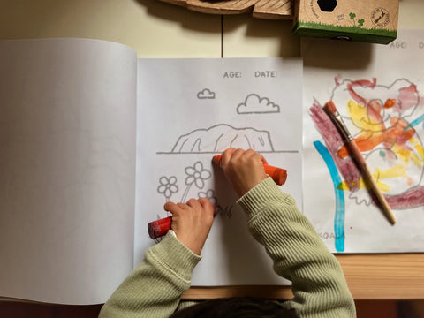 Honey Sticks Toddler's First Australian Adventure Colouring Book