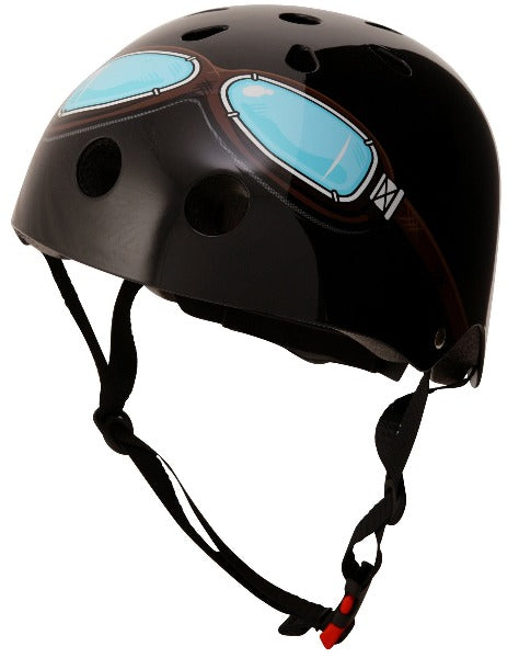 Kiddimoto Helmet - Black Goggle Small