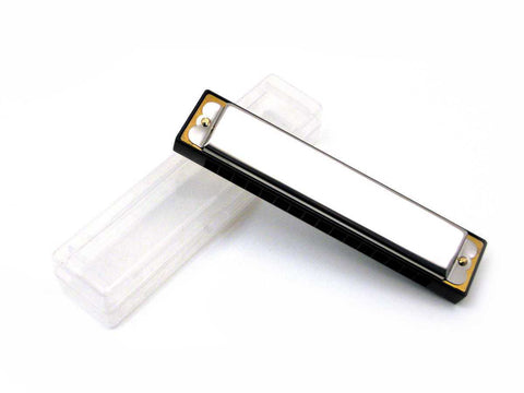 Harmonica in Plastic Box - Silver