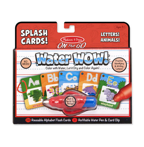 M & D Water Wow Splash Cards Letters