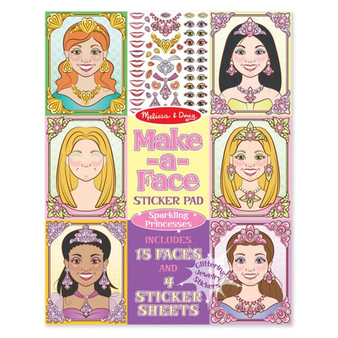Make a Face Sticker Pad - Princess