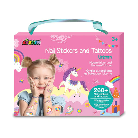Nail Stickers and tattoos - Unicorn