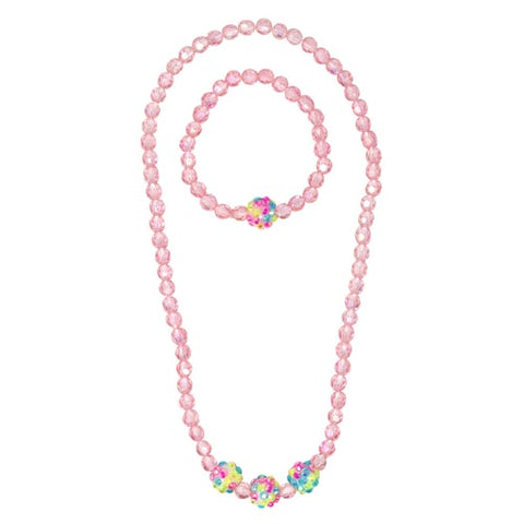 Bubble Gum Necklace And Bracelet Set