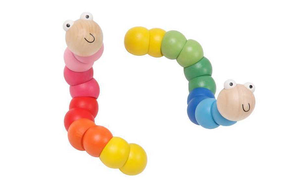 Wooden wiggly jointed Worm