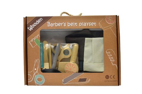 Wooden Barber's Belt Playset